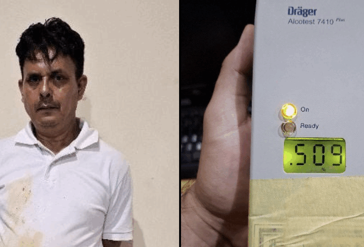 Capturan a conductor ebrio en Arambala, Morazán; presentaba 509 grados de alcohol